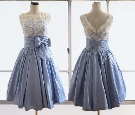 Short Lace Prom Dress,blue Lace Evening Dress,lace Wedding Dress,lace Bridal Dress,short Party Dress,blue Homecoming Dress